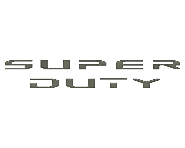 Tailgate Letter Overlays Fits 2020-2022 Ford Super Duty Platinum/Limited/King Ranch Trim Levels