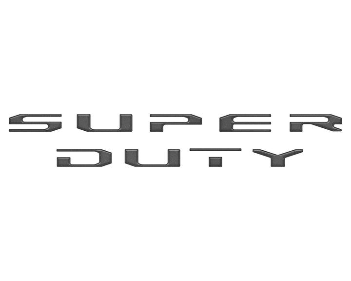 Tailgate Letter Overlays Fits 2020-2022 Ford Super Duty Platinum/Limited/King Ranch Trim Levels