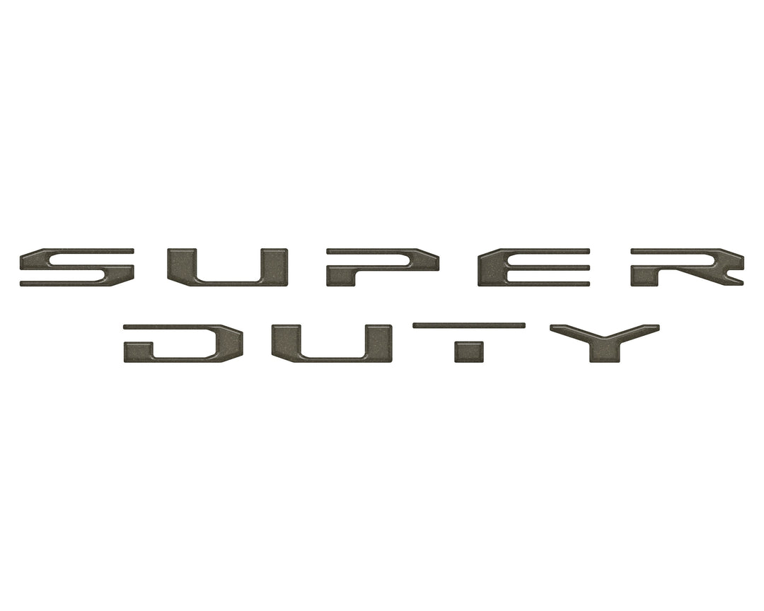Tailgate Letter Overlays Fits 2020-2022 Ford Super Duty Platinum/Limited/King Ranch Trim Levels