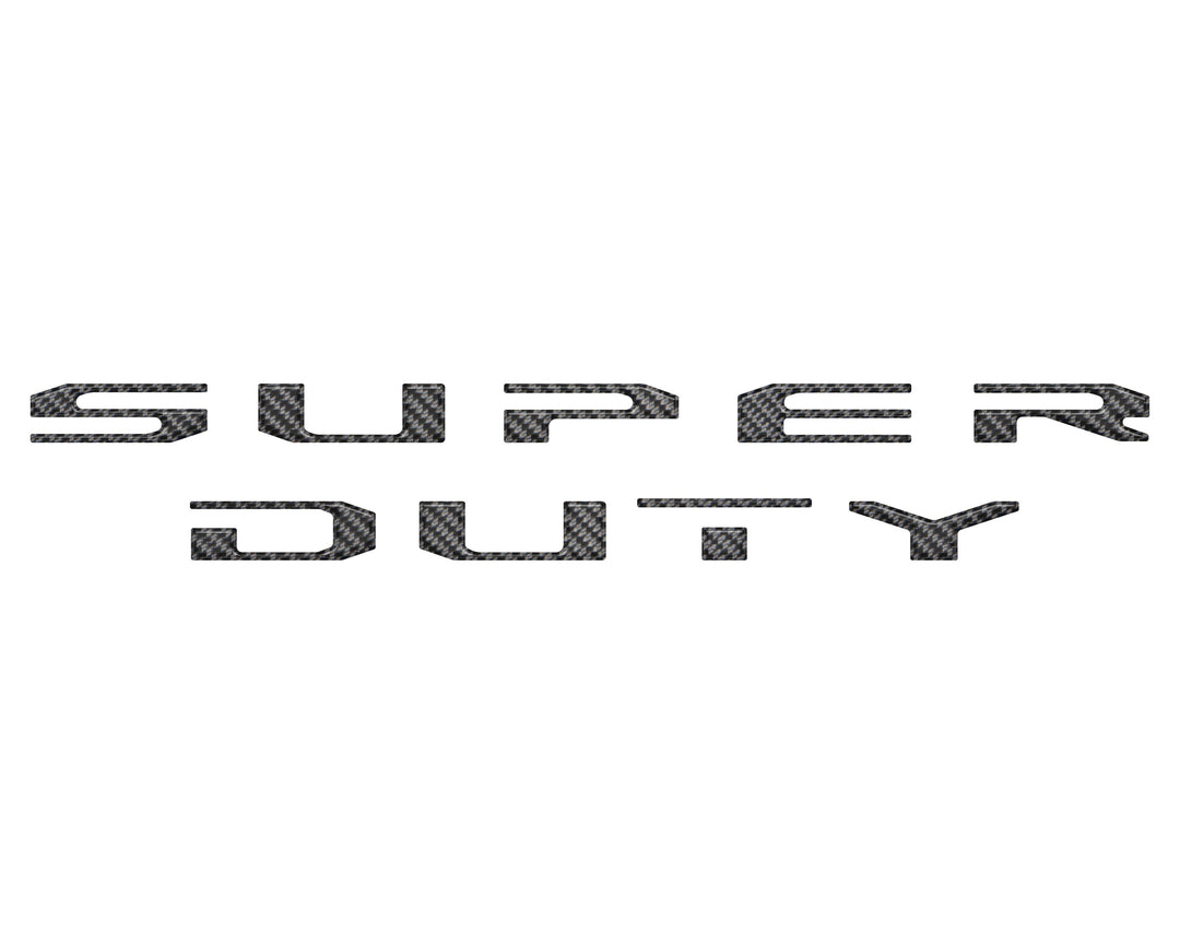 Tailgate Letter Overlays Fits 2020-2022 Ford Super Duty Platinum/Limited/King Ranch Trim Levels