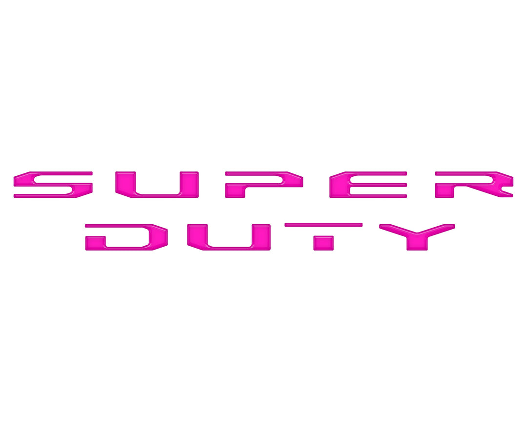 Tailgate Letter Overlays Fits 2020-2022 Ford Super Duty Platinum/Limited/King Ranch Trim Levels