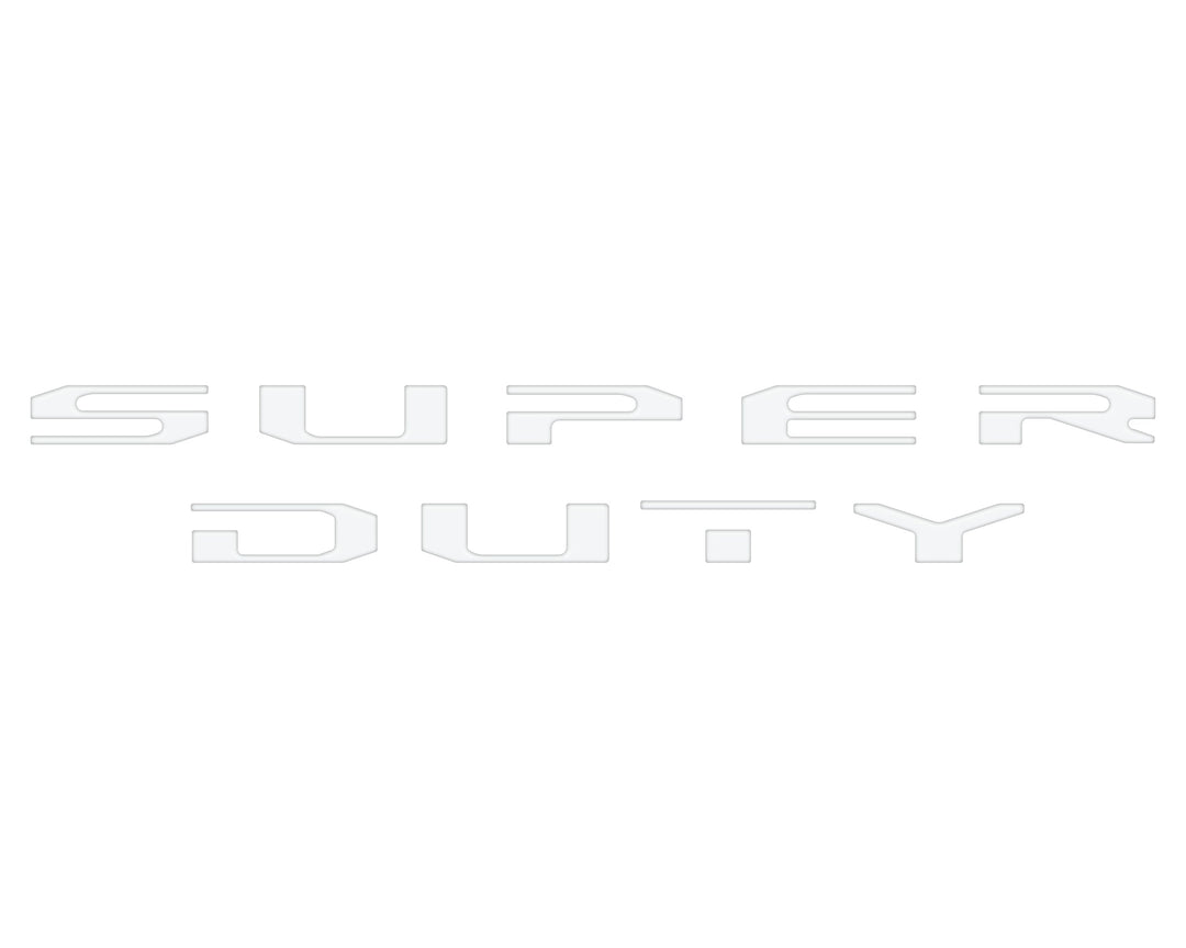 Tailgate Letter Overlays Fits 2020-2022 Ford Super Duty Platinum/Limited/King Ranch Trim Levels