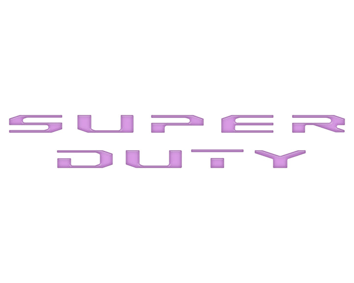 Tailgate Letter Overlays Fits 2020-2022 Ford Super Duty Platinum/Limited/King Ranch Trim Levels
