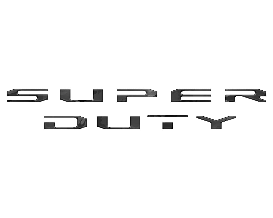 Tailgate Letter Overlays Fits 2020-2022 Ford Super Duty Platinum/Limited/King Ranch Trim Levels