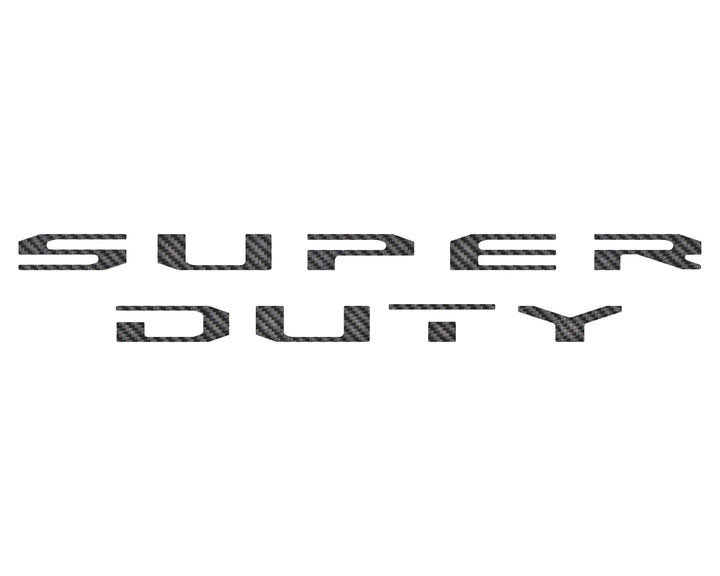 Tailgate Letter Overlays Fits 2020-2022 Ford Super Duty Platinum/Limited/King Ranch Trim Levels