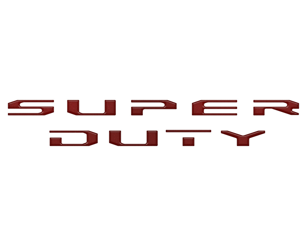 Tailgate Letter Overlays Fits 2020-2022 Ford Super Duty Platinum/Limited/King Ranch Trim Levels