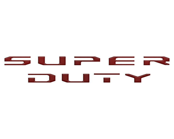 Tailgate Letter Overlays Fits 2020-2022 Ford Super Duty Platinum/Limited/King Ranch Trim Levels