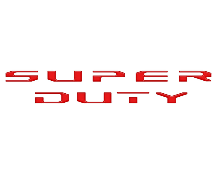 Tailgate Letter Overlays Fits 2020-2022 Ford Super Duty Platinum/Limited/King Ranch Trim Levels