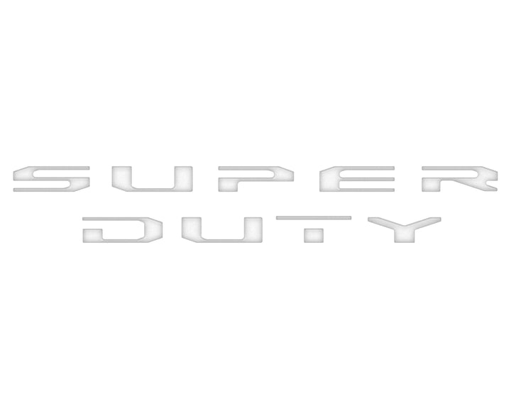 Tailgate Letter Overlays Fits 2020-2022 Ford Super Duty Platinum/Limited/King Ranch Trim Levels