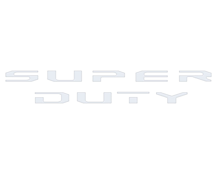 Tailgate Letter Overlays Fits 2020-2022 Ford Super Duty Platinum/Limited/King Ranch Trim Levels