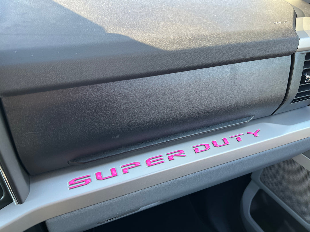 Glovebox Letters Fits 2023-2025 Ford Super Duty