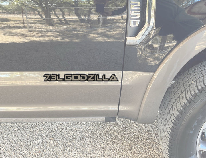 7.3L Godzilla Badge Fits 2020-2025 Ford Super Duty