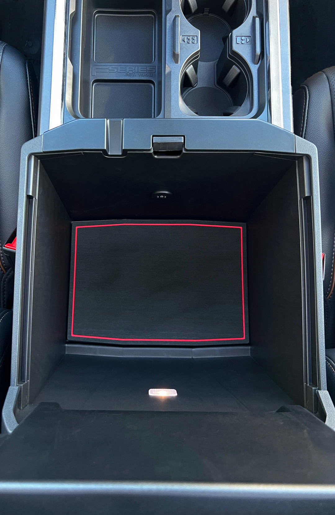 Bucket Seat Center Console Compartment Foam Inserts Fits 2023-2025 Ford Super Duty