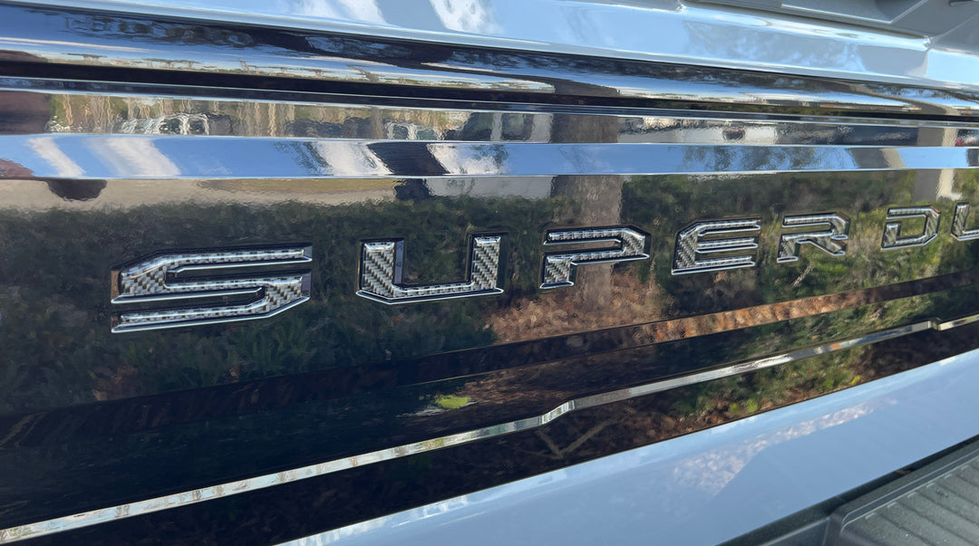 Tailgate Letter Inserts Fits 2025-2026 Ford Super Duty Platinum