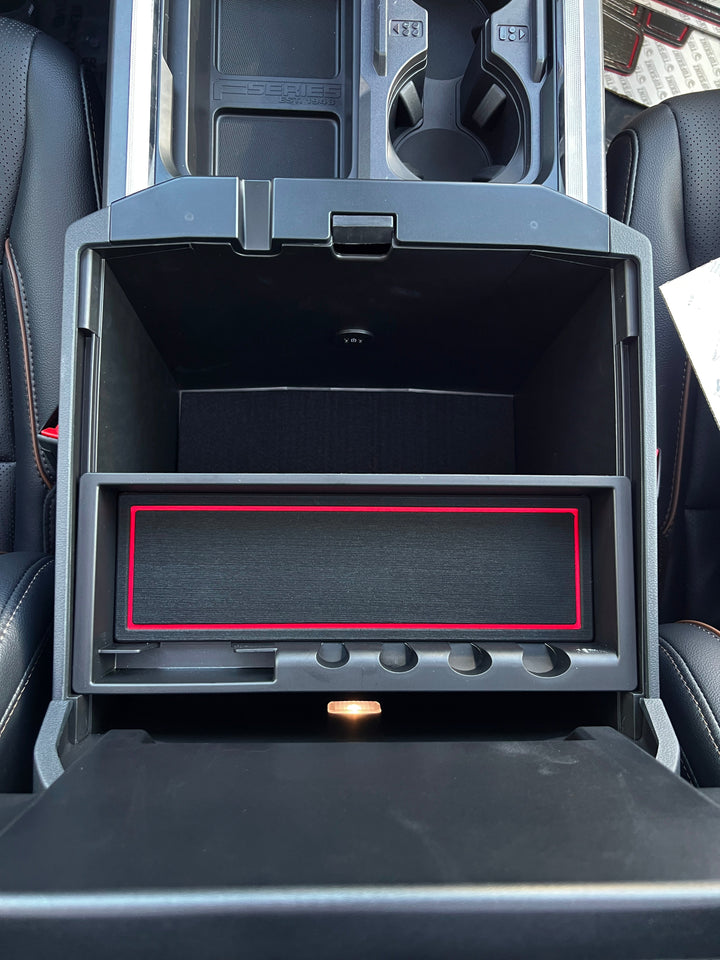 Bucket Seat Center Console Compartment Foam Inserts Fits 2023-2025 Ford Super Duty