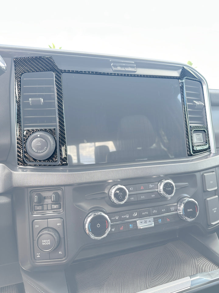 Display Screen Accent Trim Fits 2023-2026 Ford Super Duty