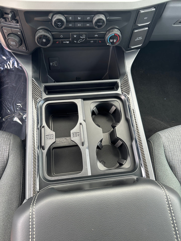 Center Console Chrome Cover Line Accent Trim Fits 2023-2026 Ford Super Duty