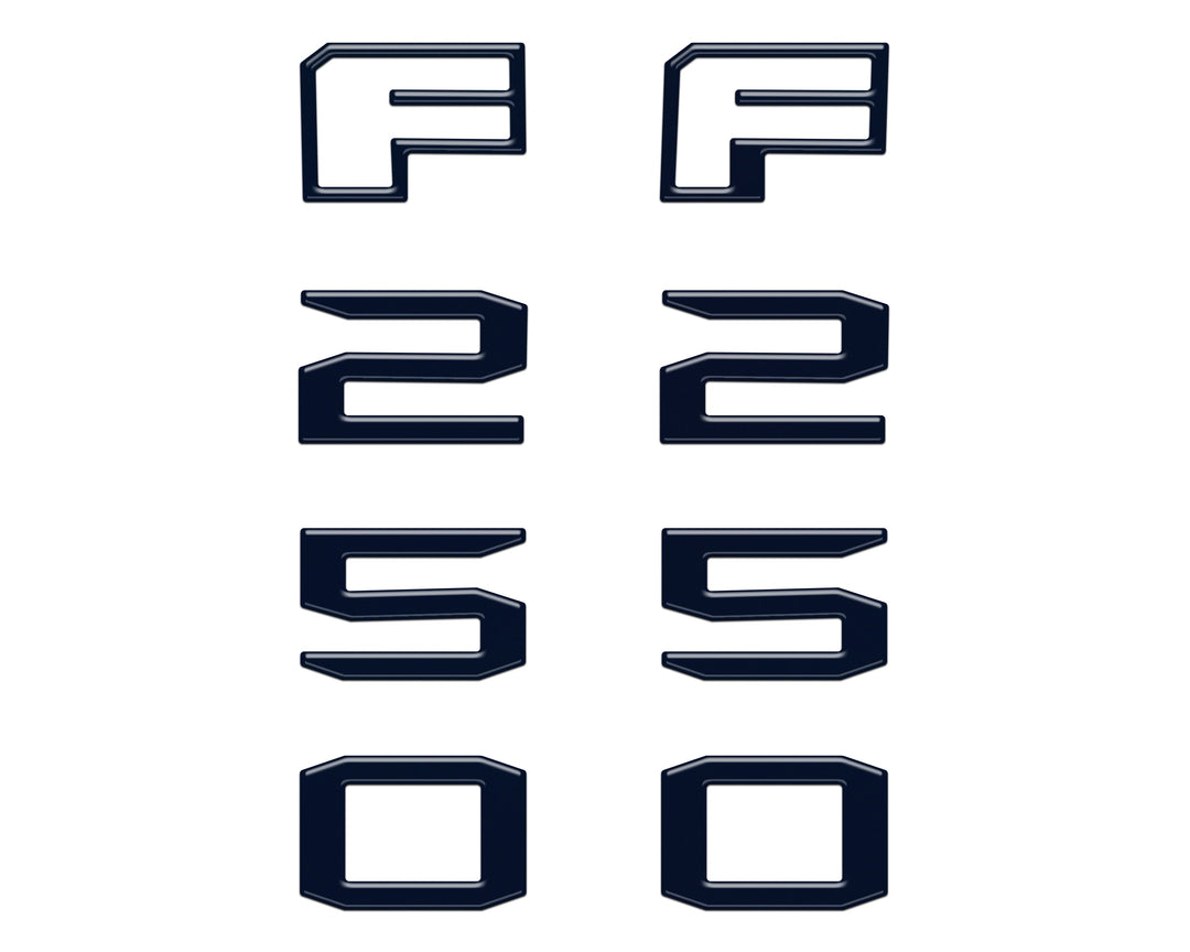 Fender Badge Letter Overlays Fits 2023-2026 Ford Super Duty