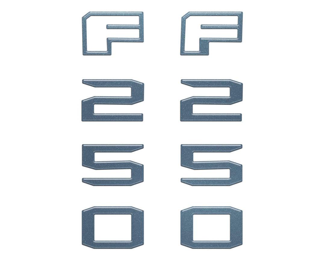 Fender Badge Letter Overlays Fits 2023-2026 Ford Super Duty