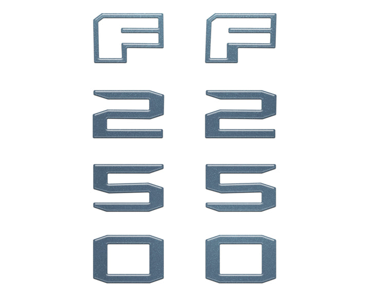 Fender Badge Letter Overlays Fits 2023-2026 Ford Super Duty