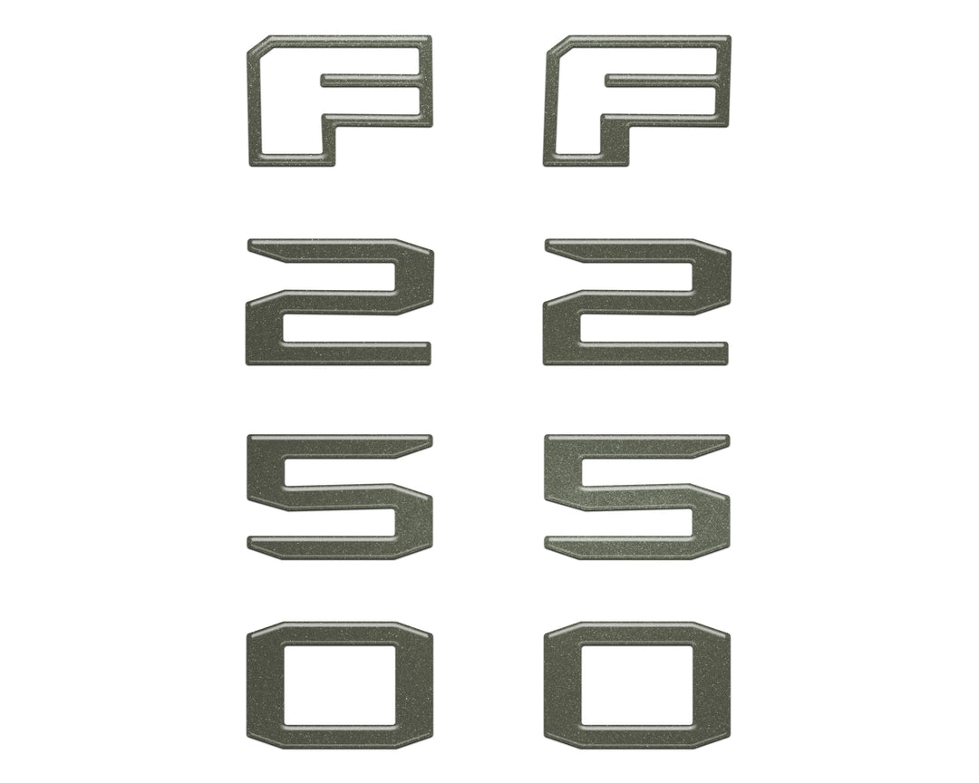Fender Badge Letter Overlays Fits 2023-2026 Ford Super Duty