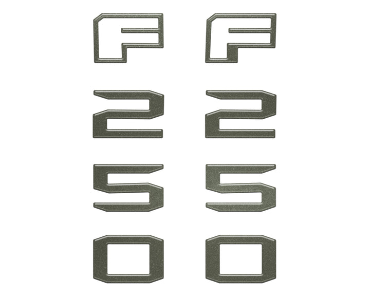 Fender Badge Letter Overlays Fits 2023-2026 Ford Super Duty