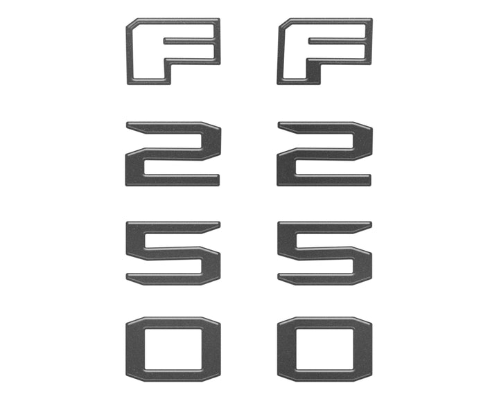 Fender Badge Letter Overlays Fits 2023-2026 Ford Super Duty