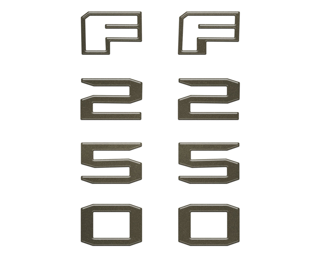 Fender Badge Letter Overlays Fits 2023-2026 Ford Super Duty