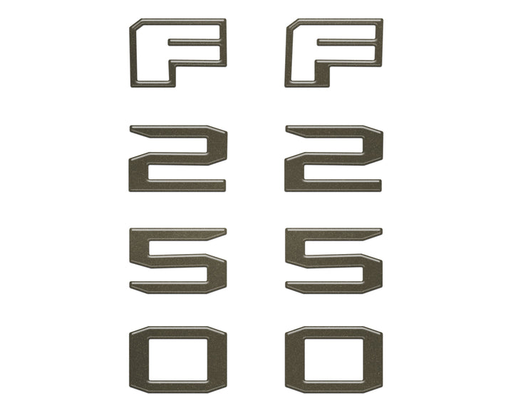 Fender Badge Letter Overlays Fits 2023-2026 Ford Super Duty