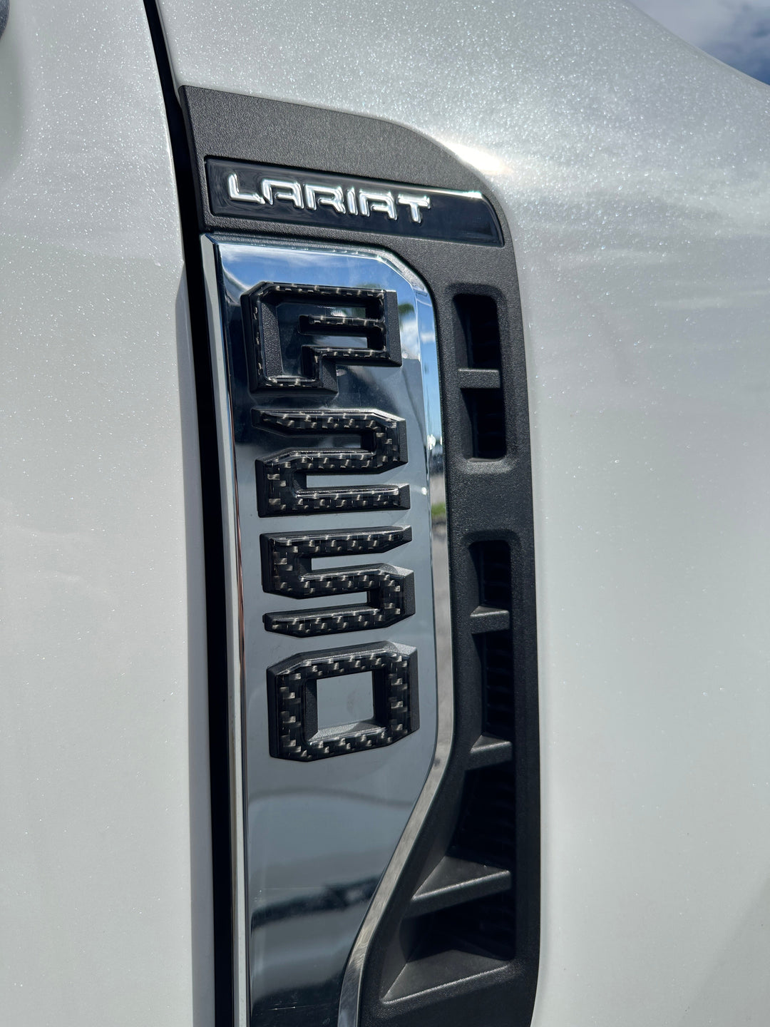 Fender Badge Letter Overlays Fits 2023-2026 Ford Super Duty