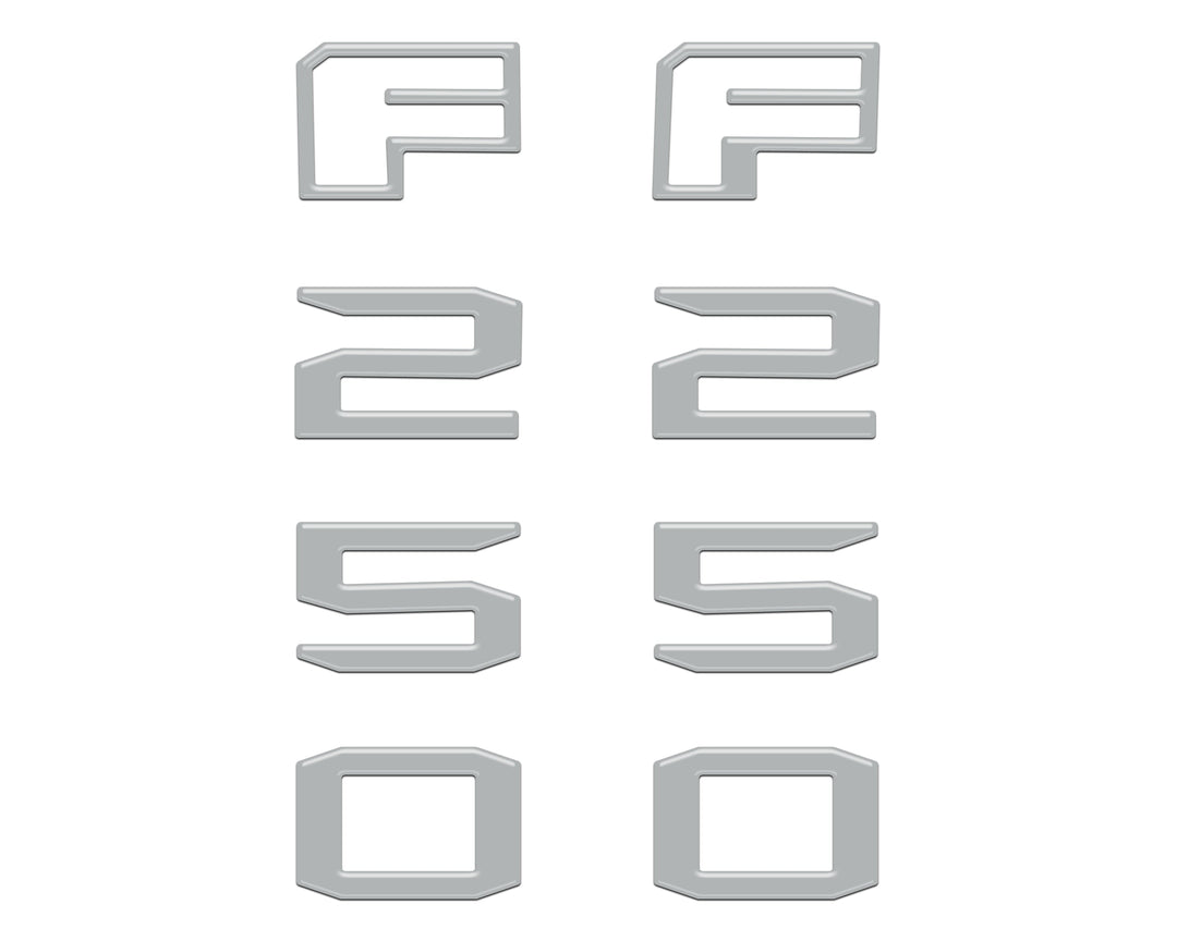 Fender Badge Letter Overlays Fits 2023-2026 Ford Super Duty