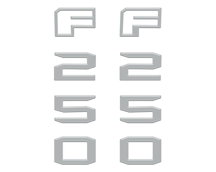 Fender Badge Letter Overlays Fits 2023-2026 Ford Super Duty