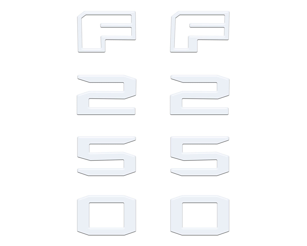 Fender Badge Letter Overlays Fits 2023-2026 Ford Super Duty