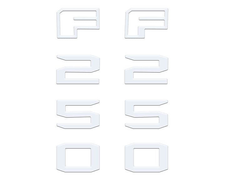 Fender Badge Letter Overlays Fits 2023-2026 Ford Super Duty