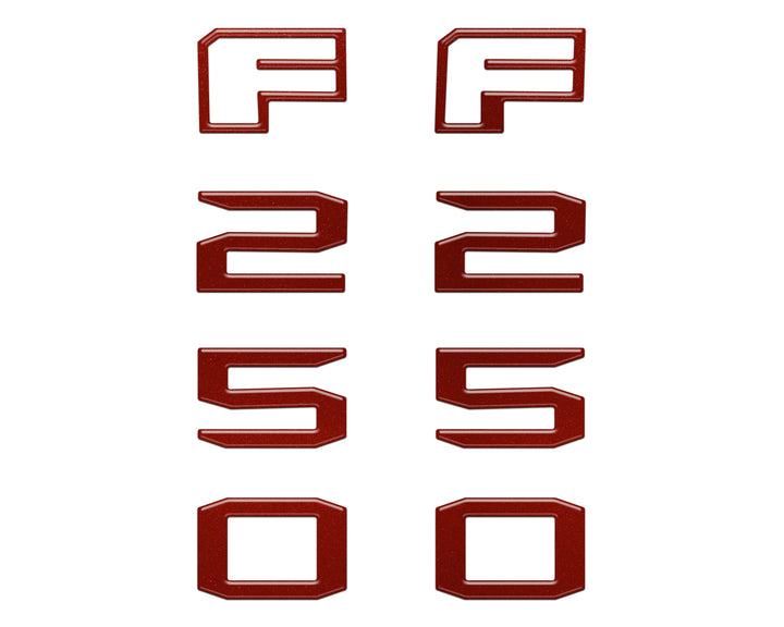 Fender Badge Letter Overlays Fits 2023-2026 Ford Super Duty