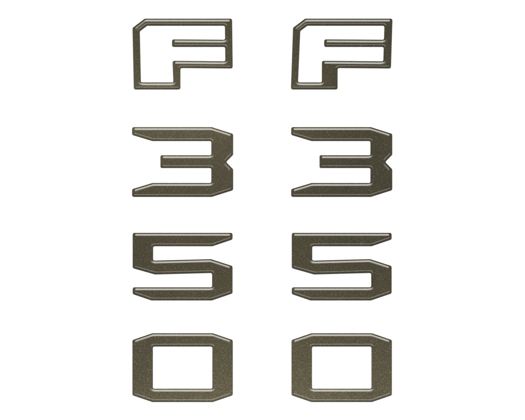 Fender Badge Letter Overlays Fits 2023-2026 Ford Super Duty