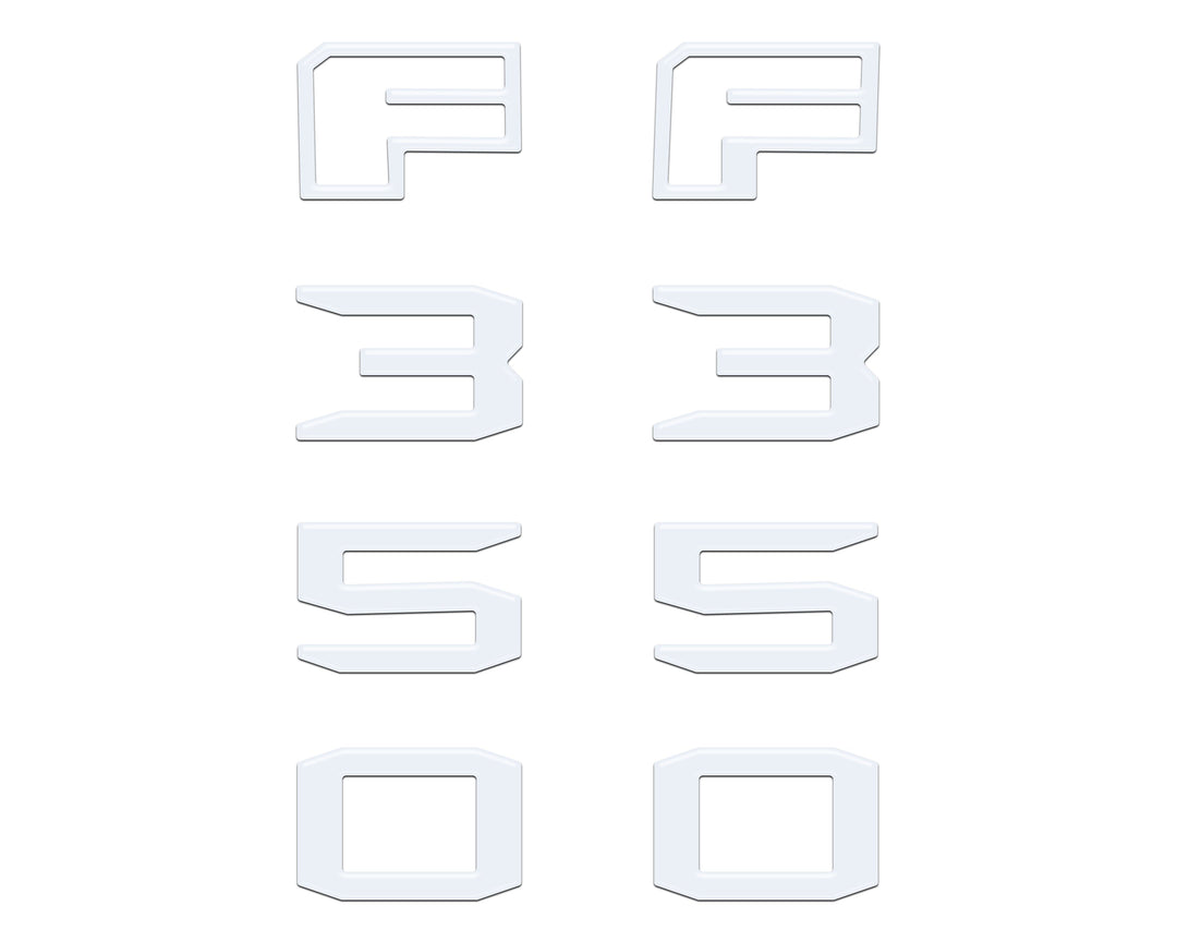 Fender Badge Letter Overlays Fits 2023-2026 Ford Super Duty