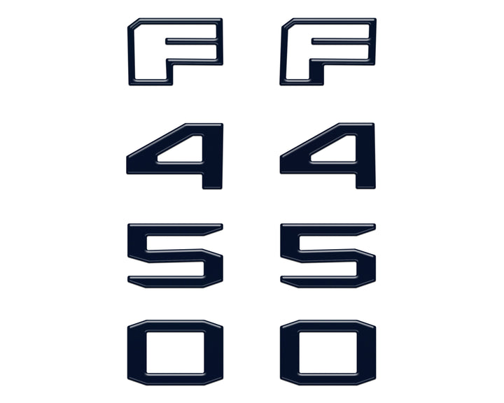 Fender Badge Letter Overlays Fits 2023-2026 Ford Super Duty