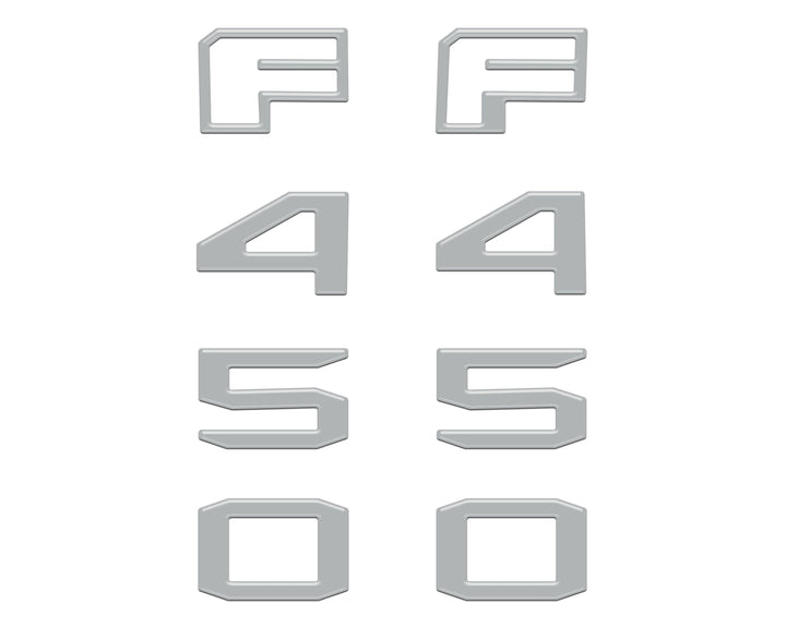 Fender Badge Letter Overlays Fits 2023-2026 Ford Super Duty