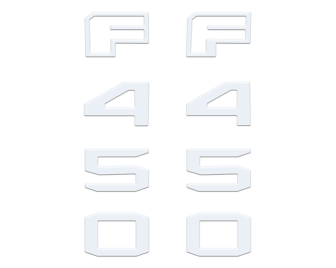 Fender Badge Letter Overlays Fits 2023-2026 Ford Super Duty