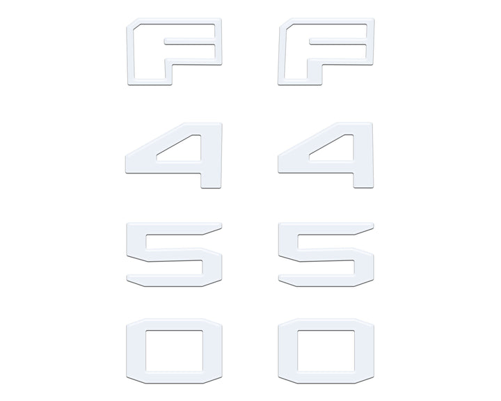 Fender Badge Letter Overlays Fits 2023-2026 Ford Super Duty