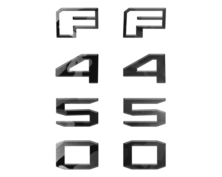 Fender Badge Letter Overlays Fits 2023-2026 Ford Super Duty