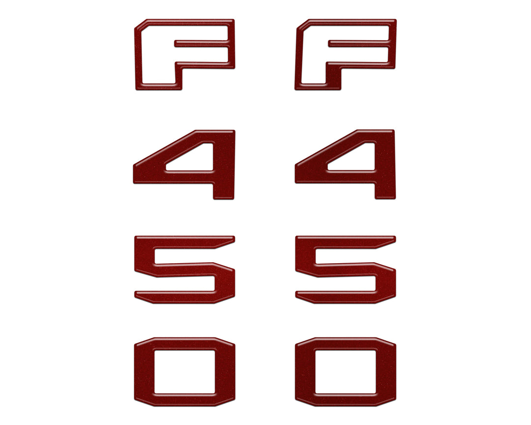 Fender Badge Letter Overlays Fits 2023-2026 Ford Super Duty