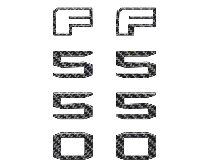 Fender Badge Letter Overlays Fits 2023-2026 Ford Super Duty