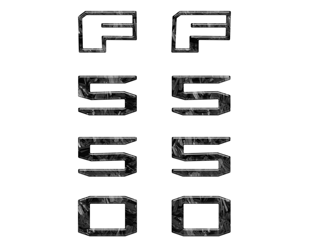 Fender Badge Letter Overlays Fits 2023-2026 Ford Super Duty