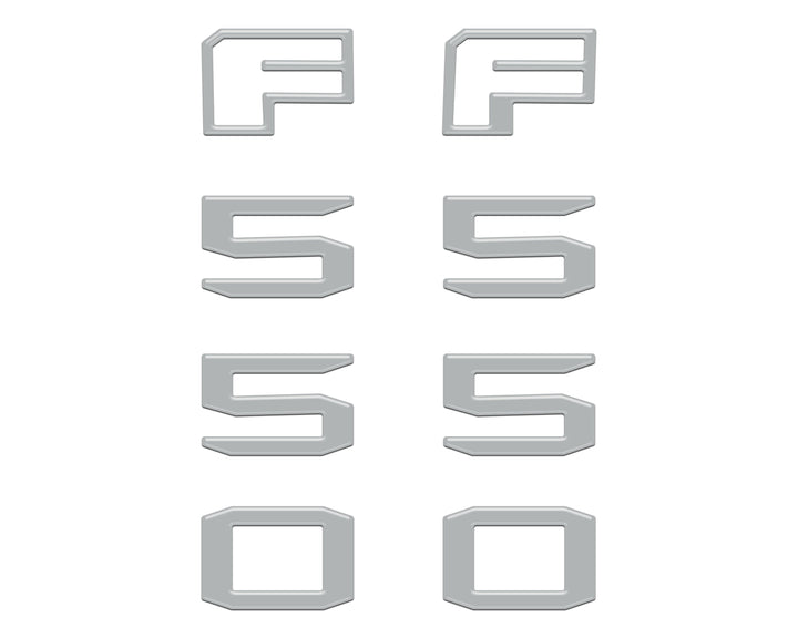 Fender Badge Letter Overlays Fits 2023-2026 Ford Super Duty