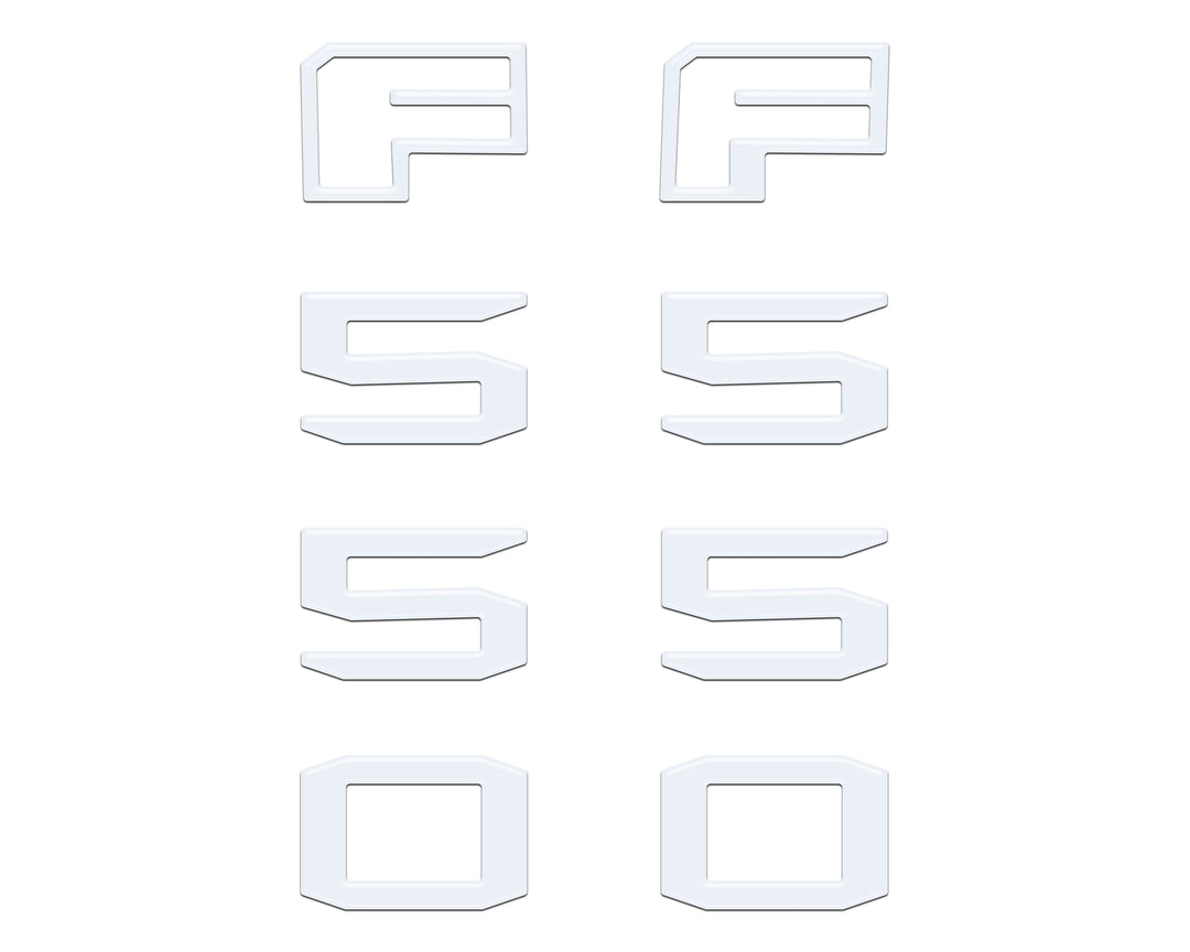 Fender Badge Letter Overlays Fits 2023-2026 Ford Super Duty