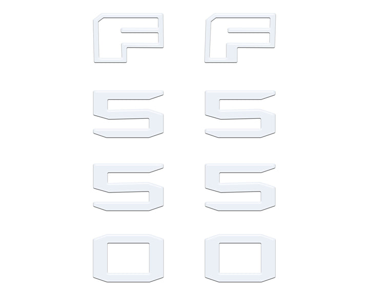 Fender Badge Letter Overlays Fits 2023-2026 Ford Super Duty