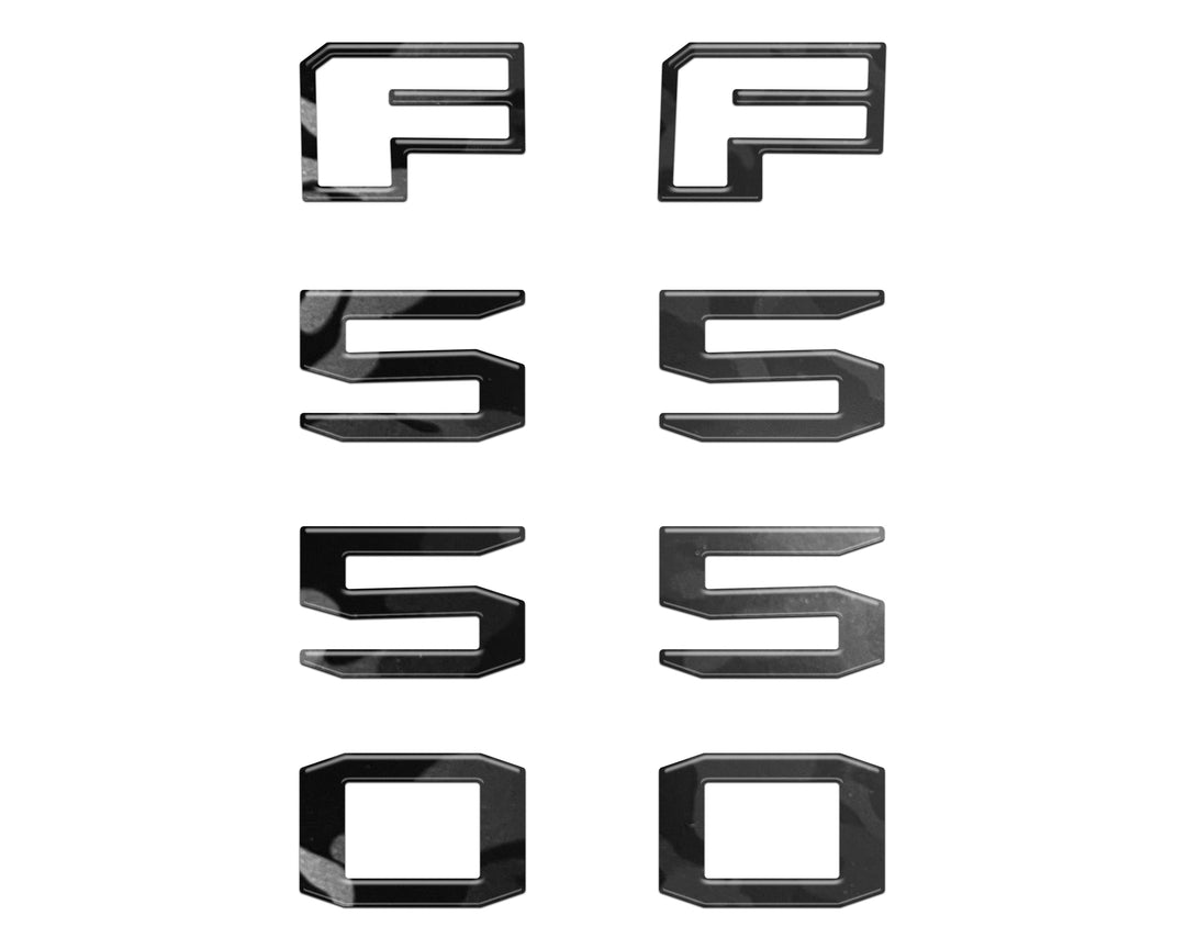 Fender Badge Letter Overlays Fits 2023-2026 Ford Super Duty