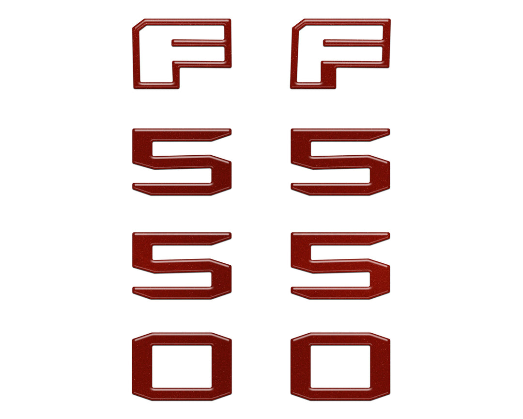 Fender Badge Letter Overlays Fits 2023-2026 Ford Super Duty